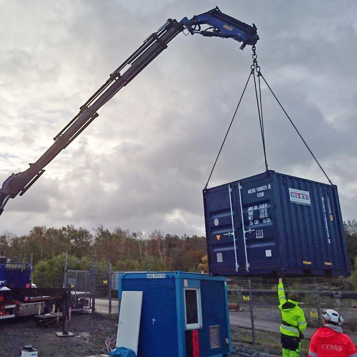 Tryckluftscontainer leverans2